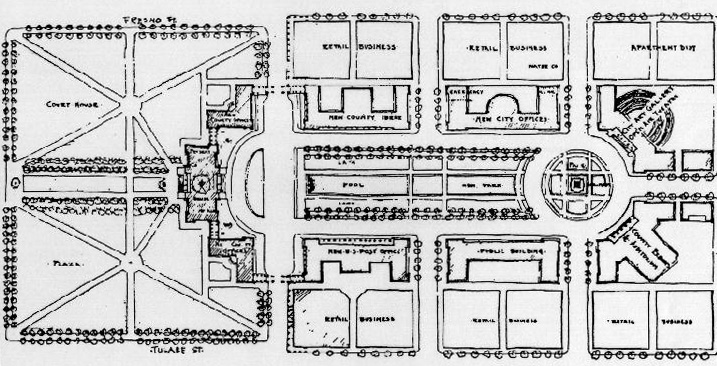 Fresno Civic Center plan